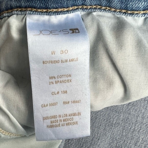 Joe’s Jeans Boyfriend Slim Ankle Fit Manila size 30 - Picture 9 of 12